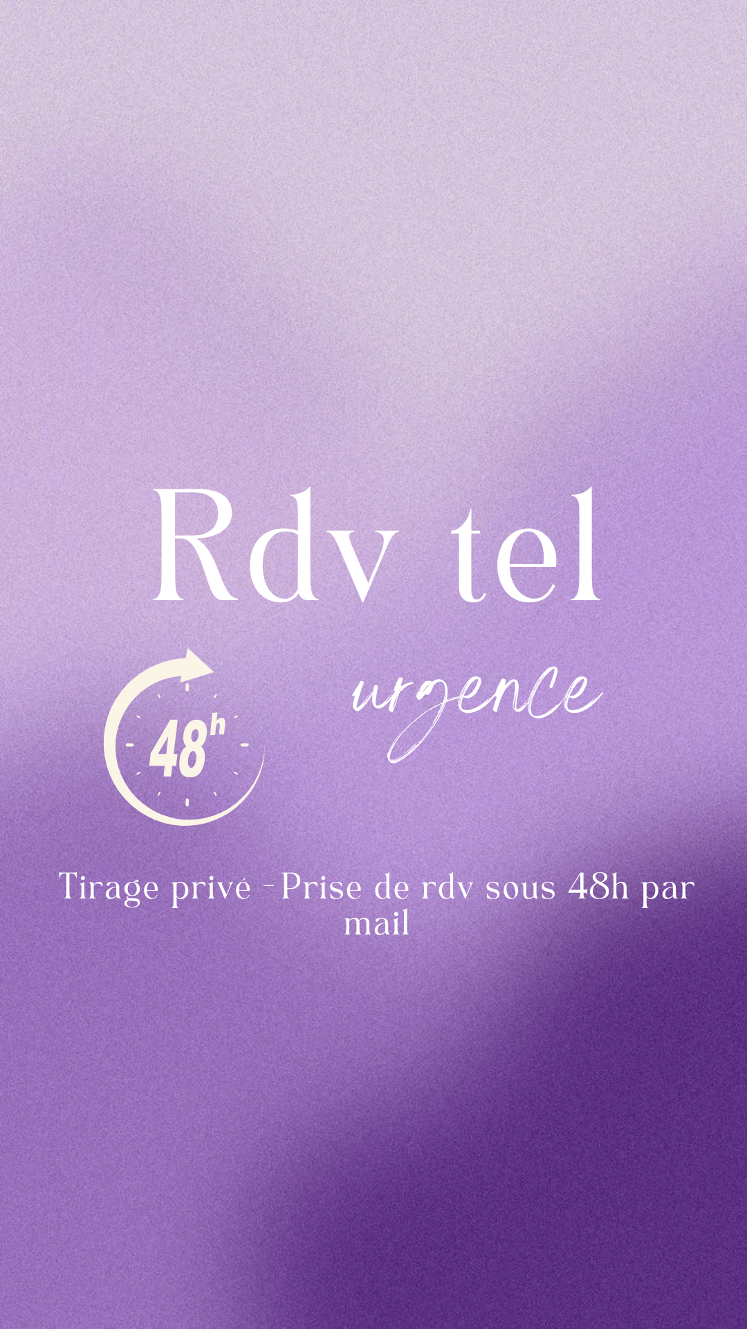 Rdv en Urgence sous 48h - Passage prioritaire
