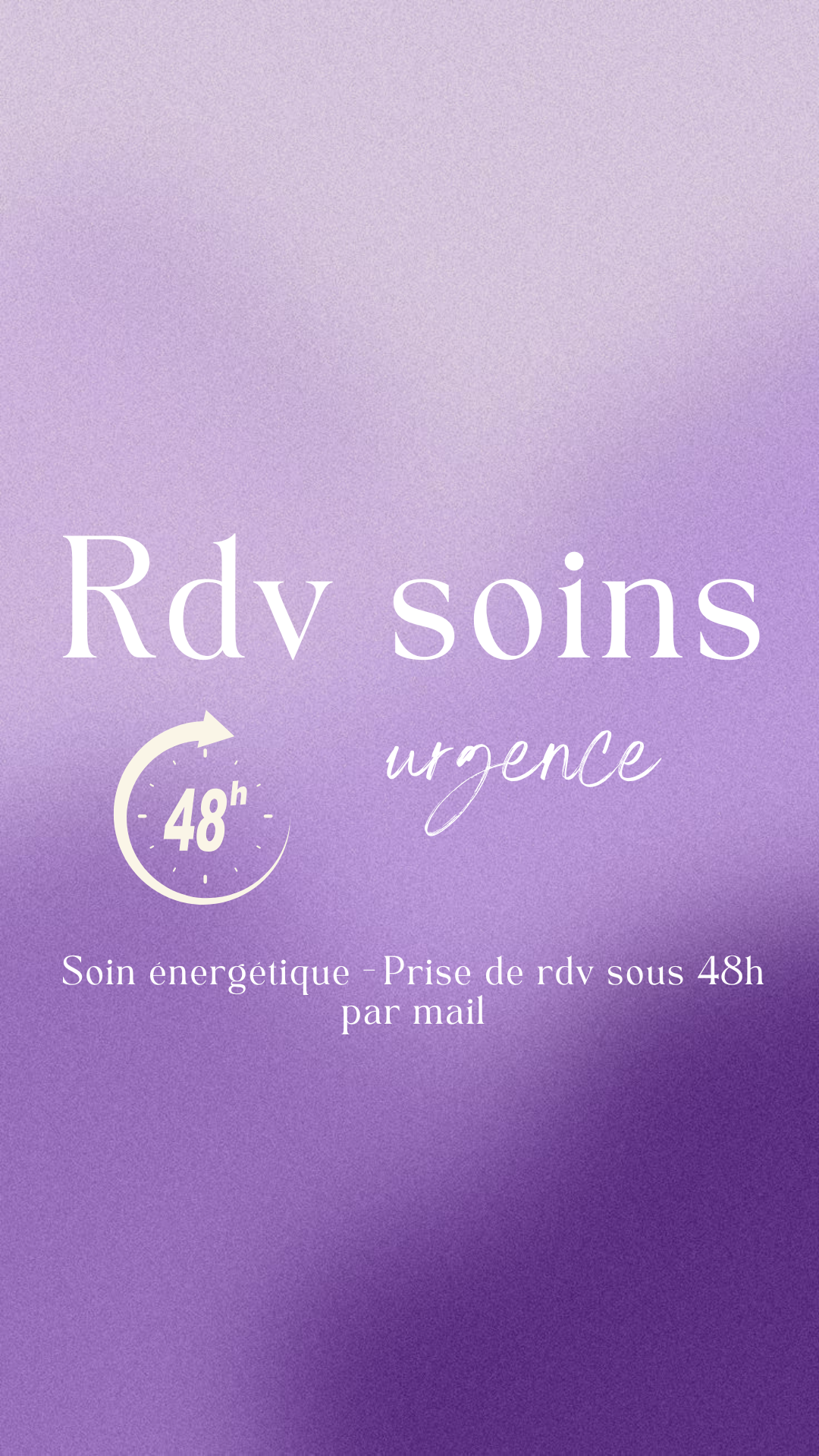 Soin énergétique en Urgence sous 48h - Passage prioritaire
