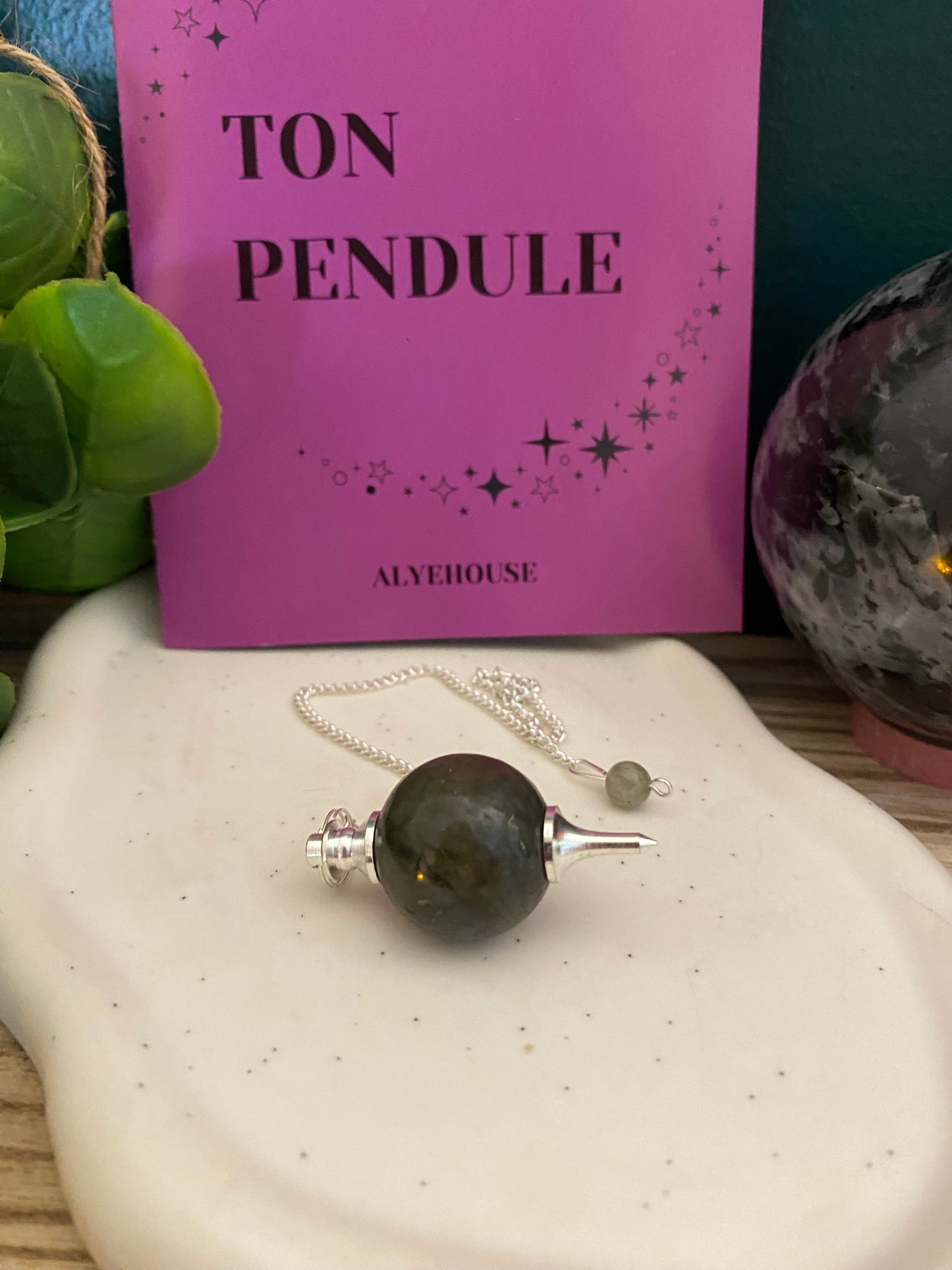 Pendule - Labradorite sphère
