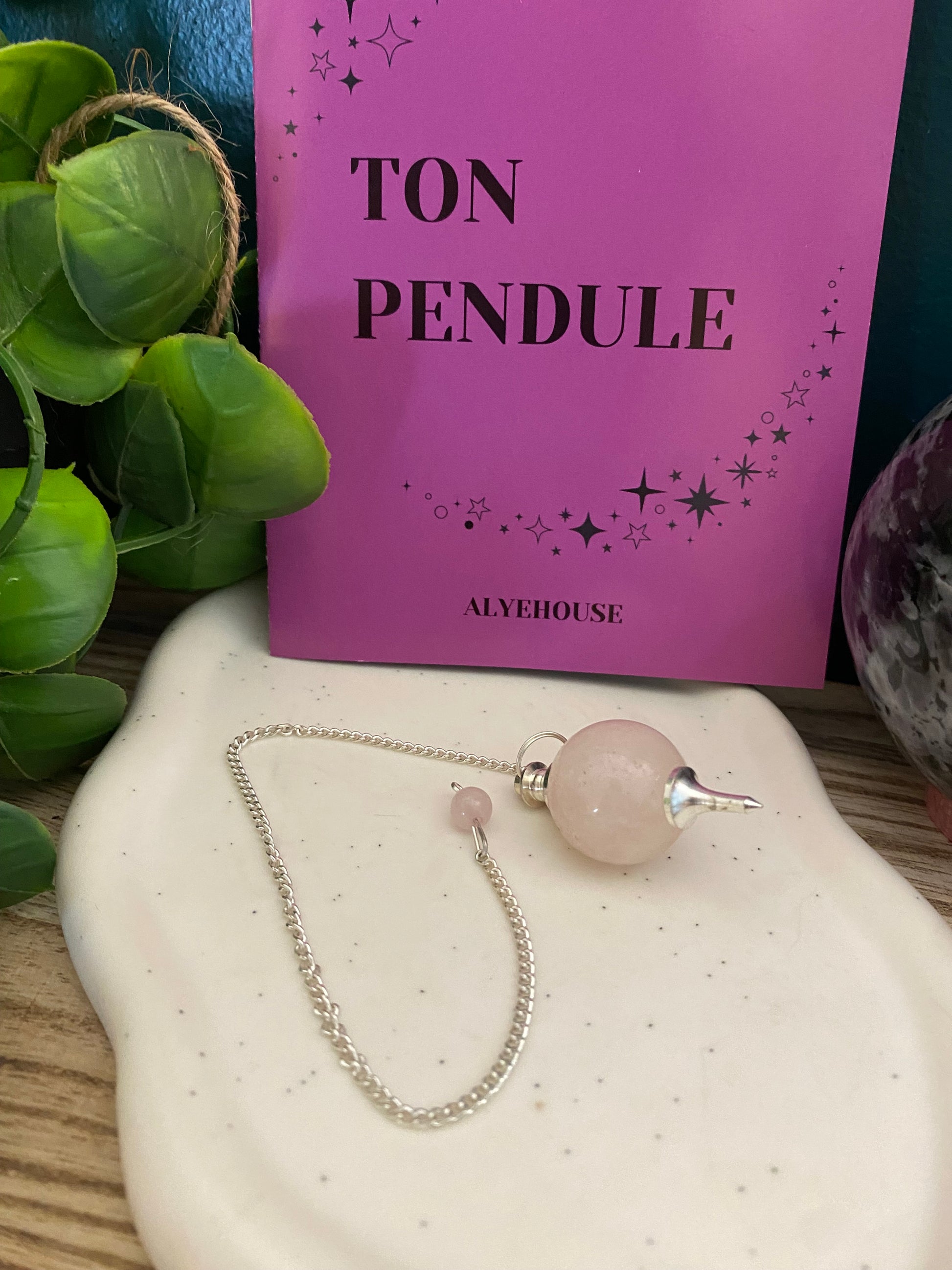 Pendule - Quartz rose sphère