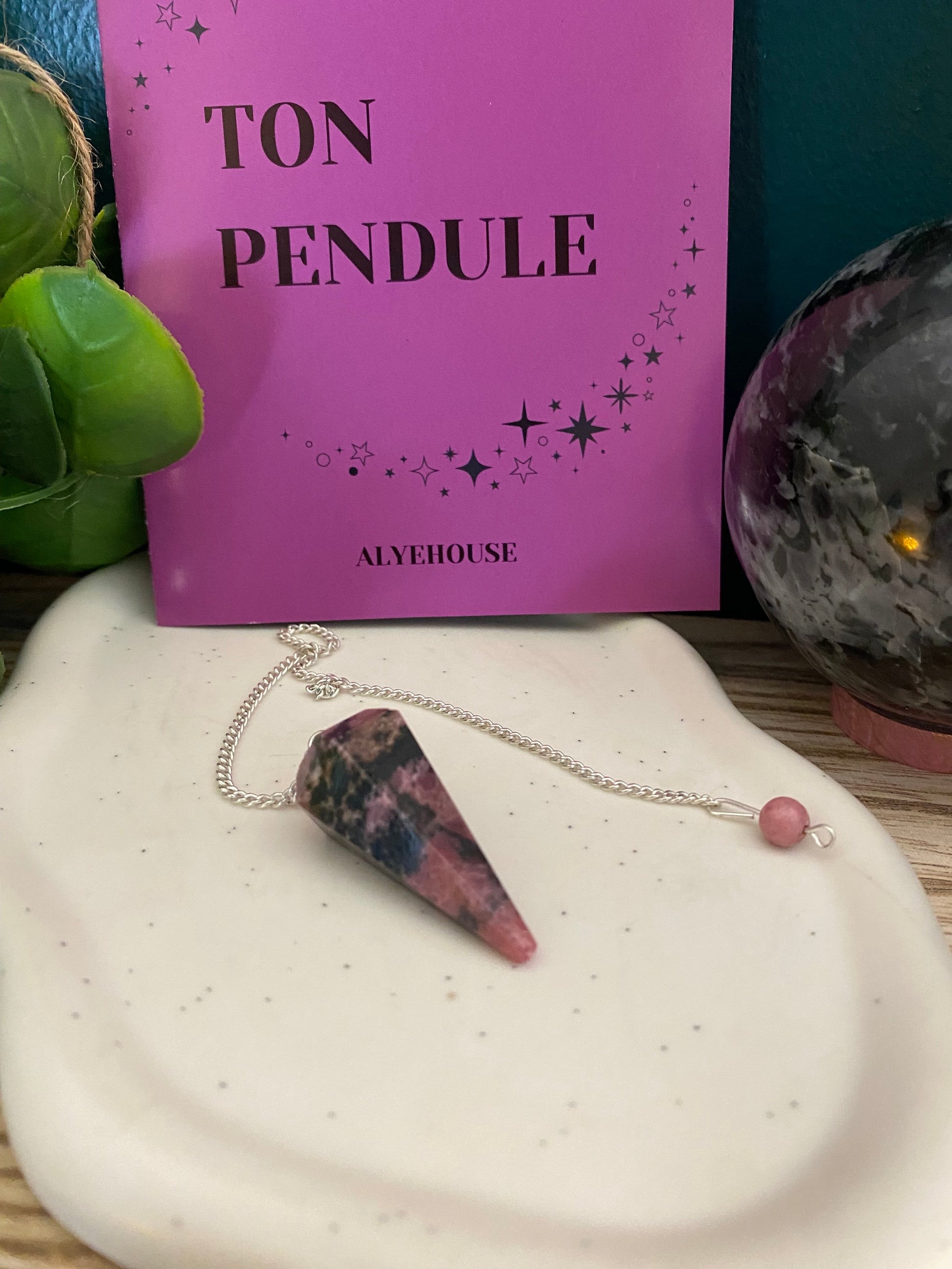 Pendule - Pierre Rhodonite