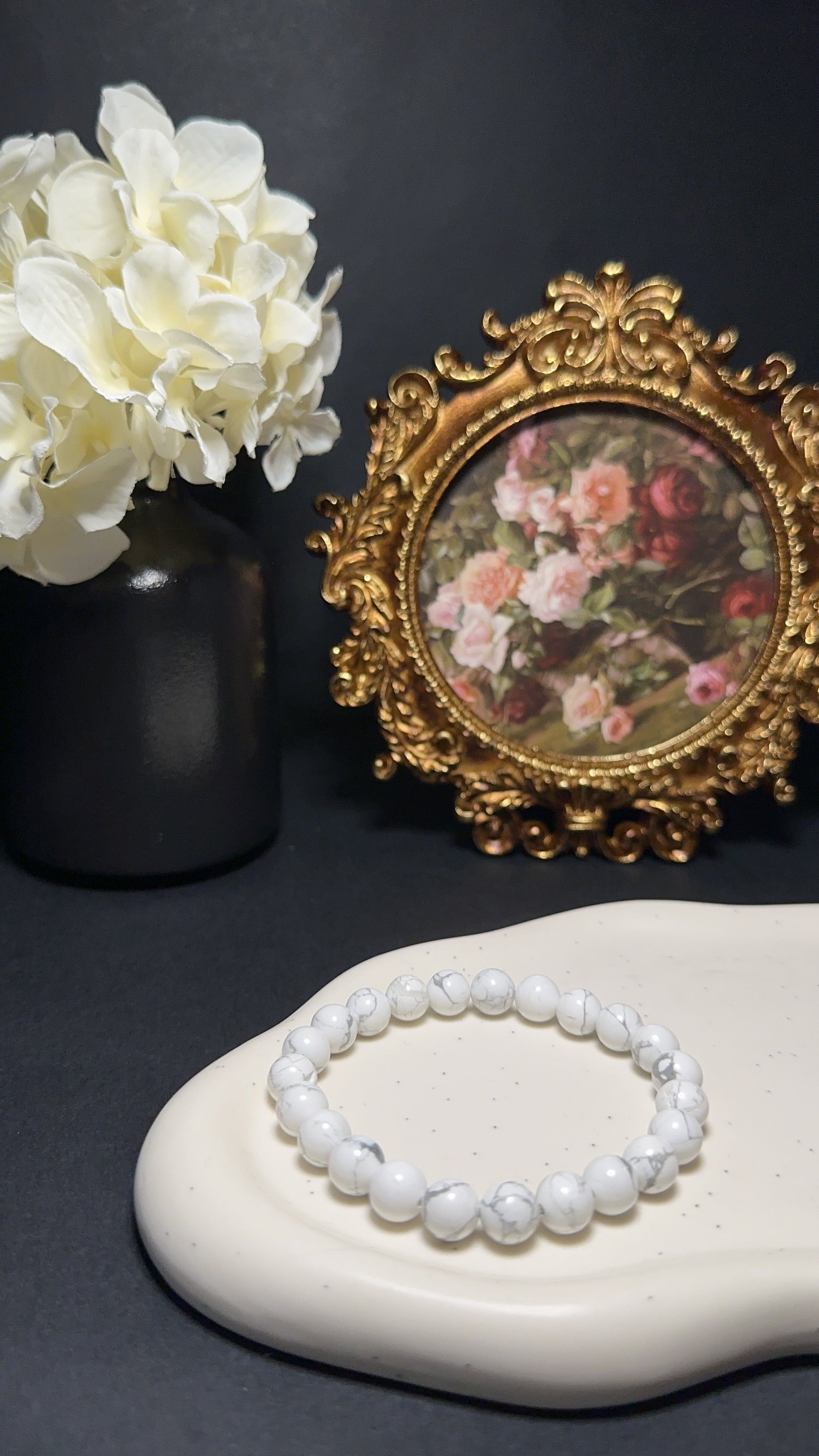 Bracelet Howlite homme - Apprentissage, stabilité émotionnel & perte de poids