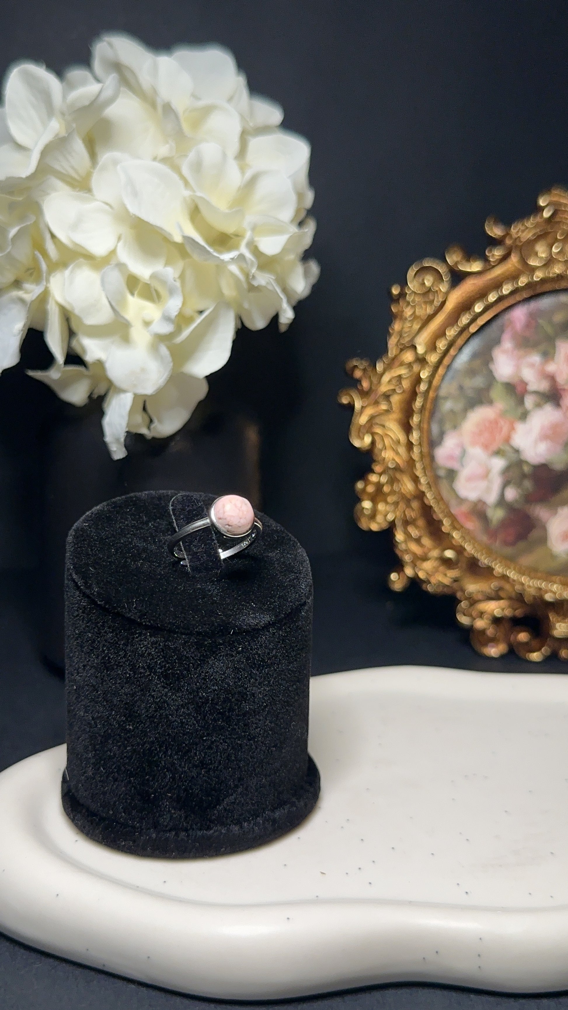 Bague Rhodochrosite - Guérison émotionnelle, estime de soi & apaisement