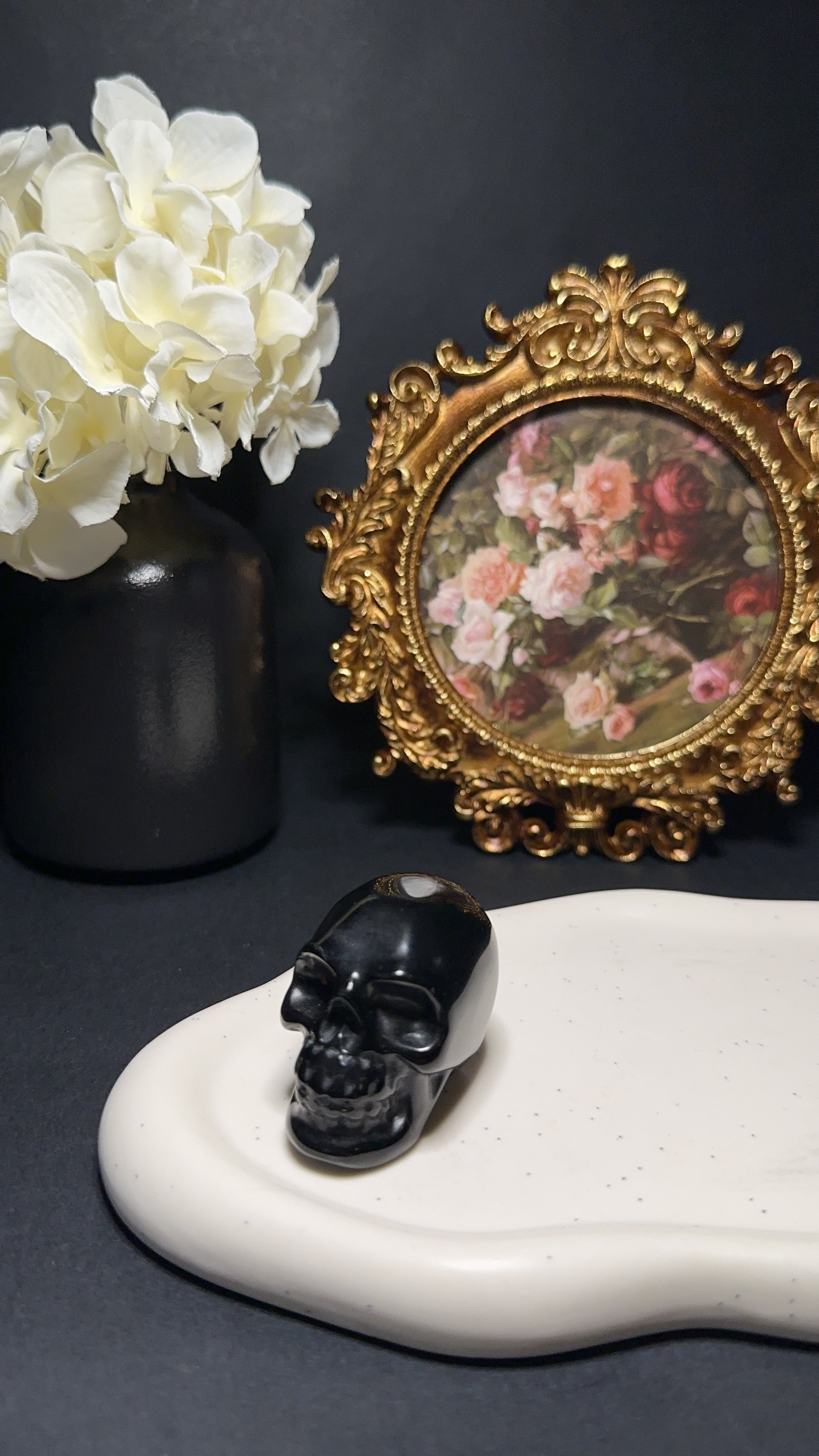 Crane obsidienne noire - Protection, bouclier & éveil