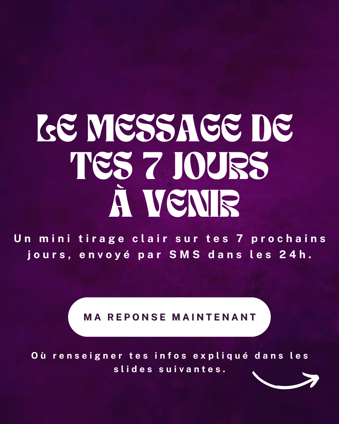 LE MESSAGE DE TES 7 JOURS À VENIR en MOINS DE 24H du lundi au samedi par Alye