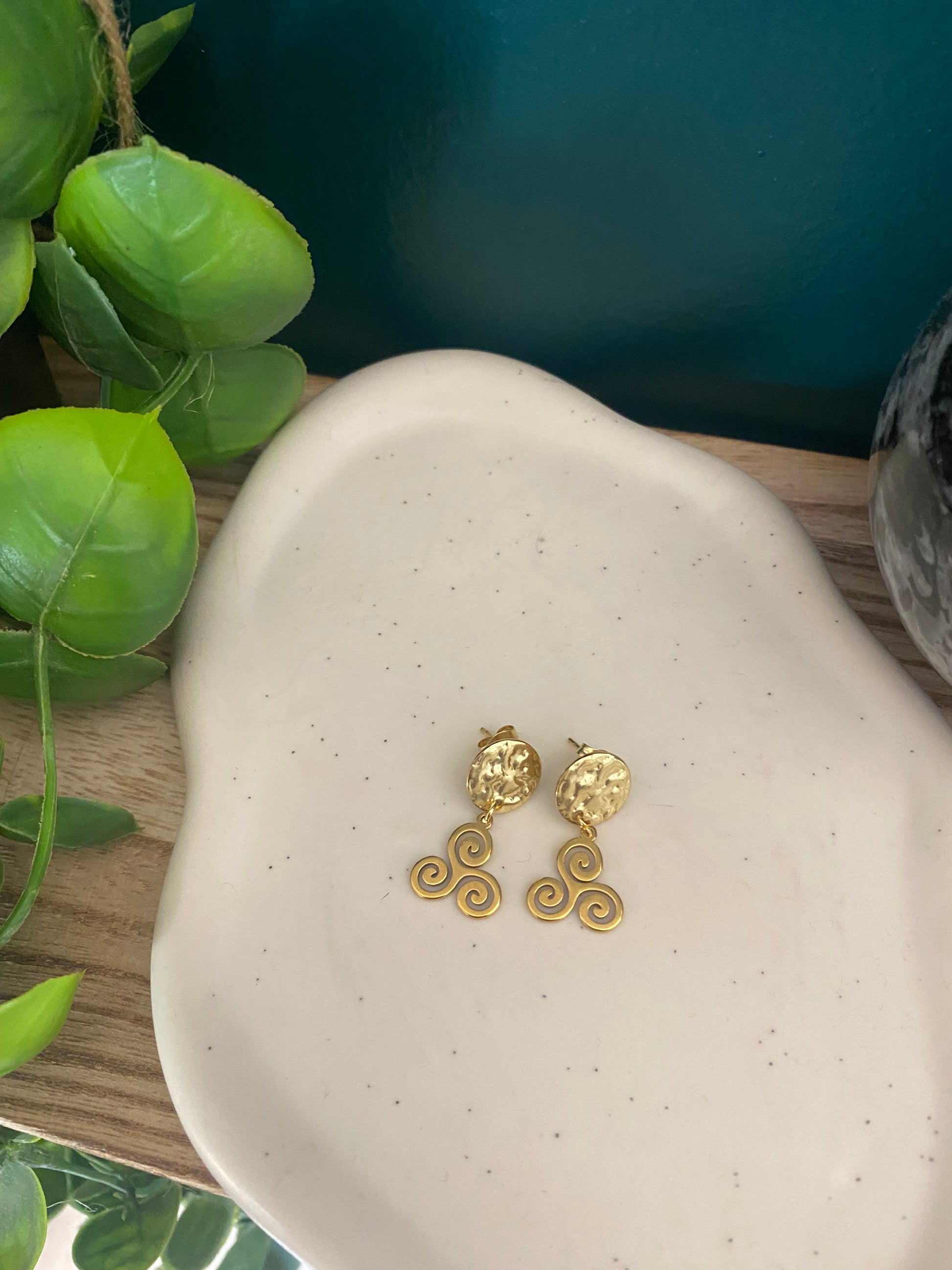 Boucle d'oreille Triskel