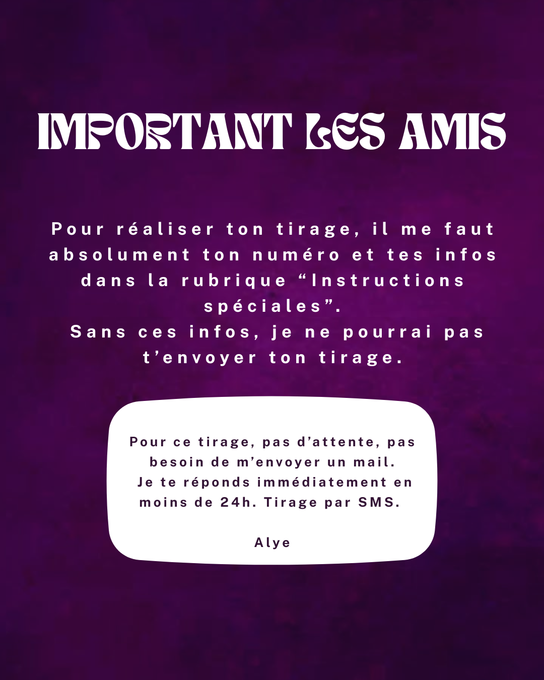 15 jours de réponses illimitées par Alye (places limitées)