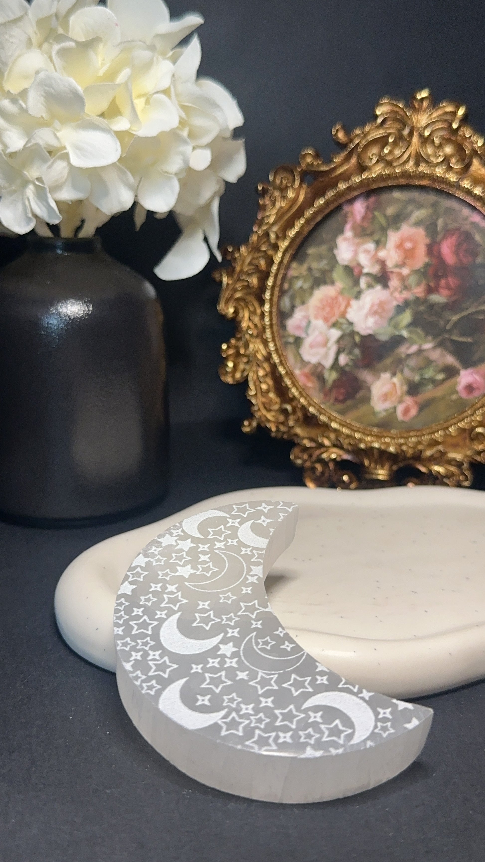 Croissant de lune en sélénite - Purification & élévation