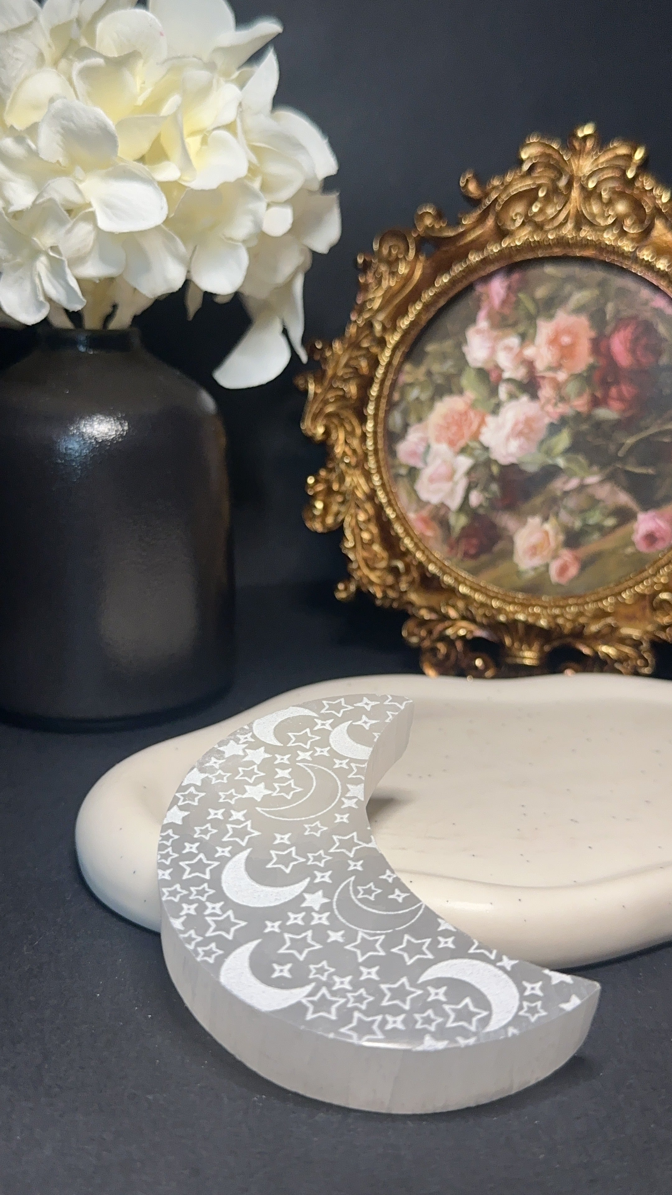 Croissant de lune en sélénite - Purification & élévation