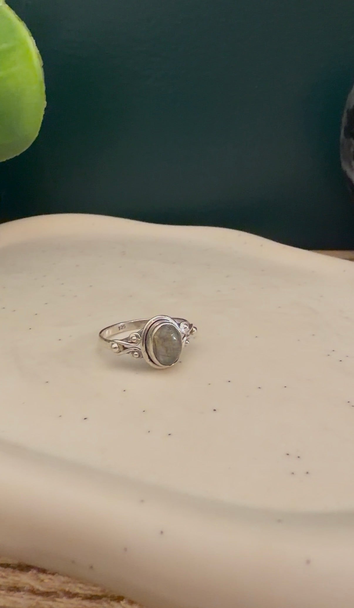 Bague Argent & Labradorite - Protection & Communication