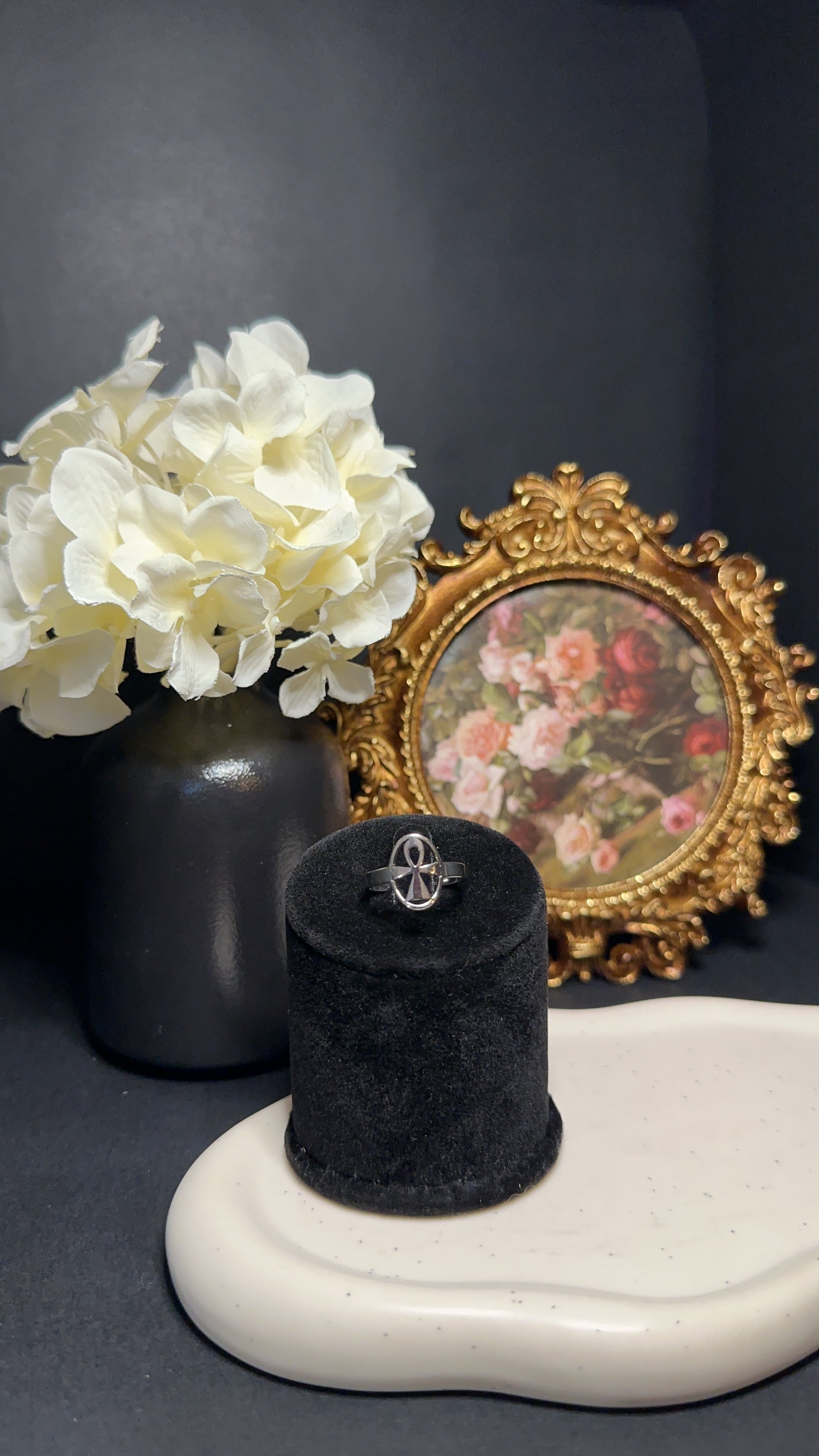 Bague cercle - Croix Ankh / Croix d'Egypte