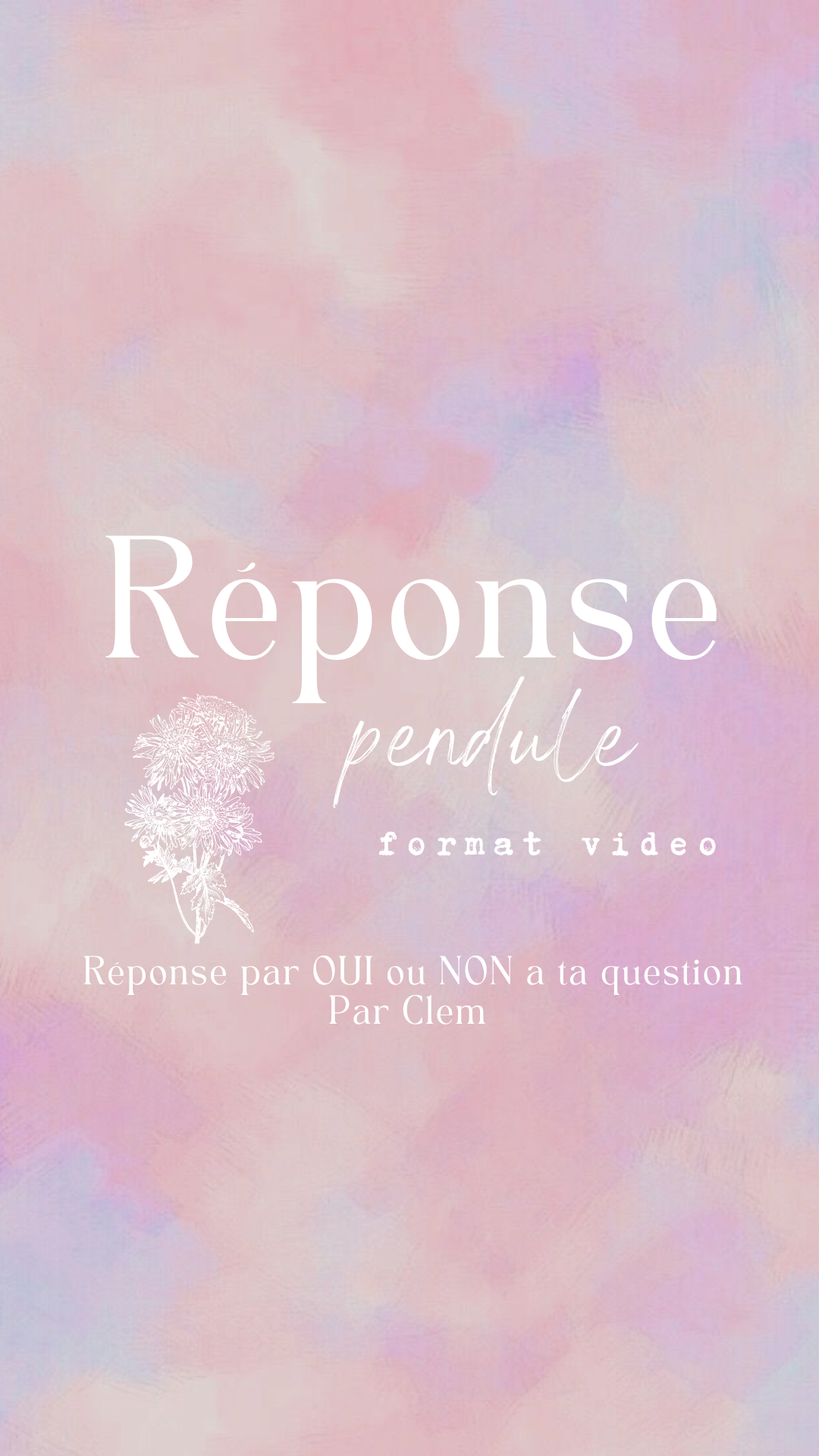 Réponse au pendule - par Clem