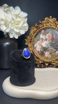 Bague goutte lapis lazuli - Eveil, clairvoyance & paix mentale