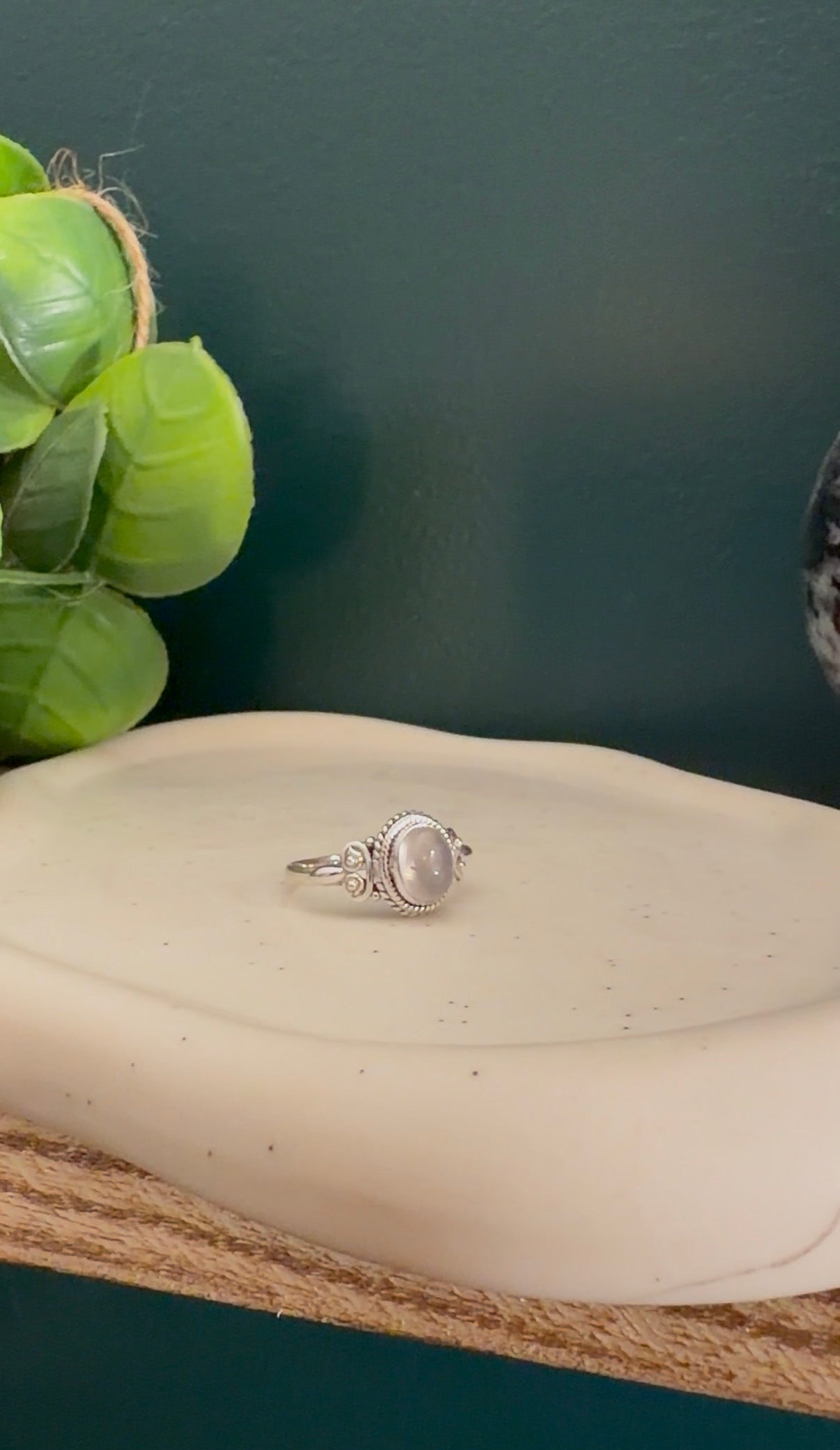 Bague Argent & Quartz rose - Amour & Douceur