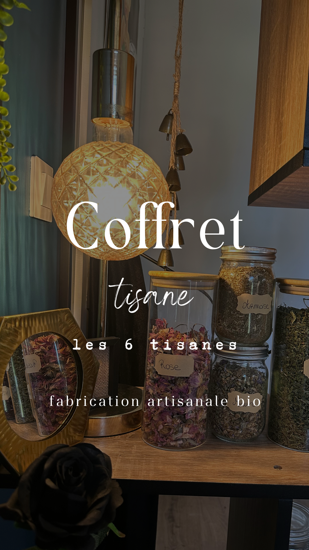 Coffret harmonie totale  - Les 6 Tisanes énergétiques Alyehouse (6x150g)