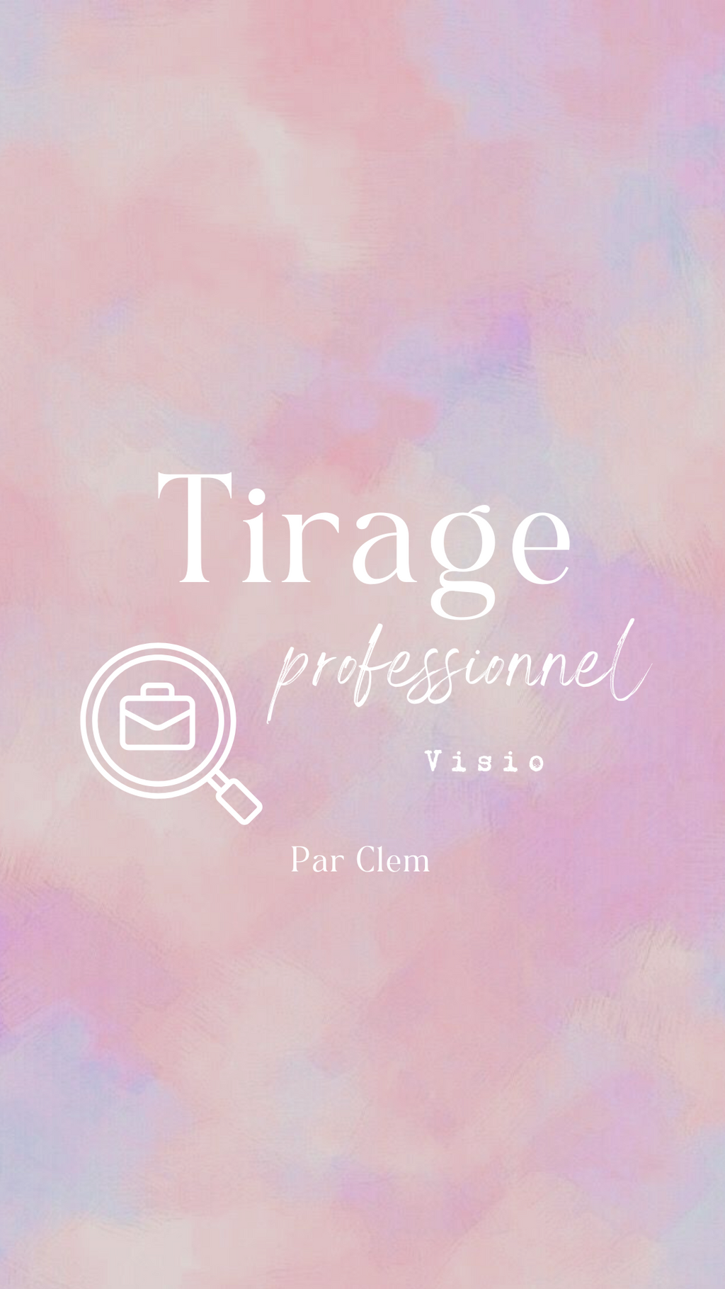 Tirage privé professionnel en visio - par Clem