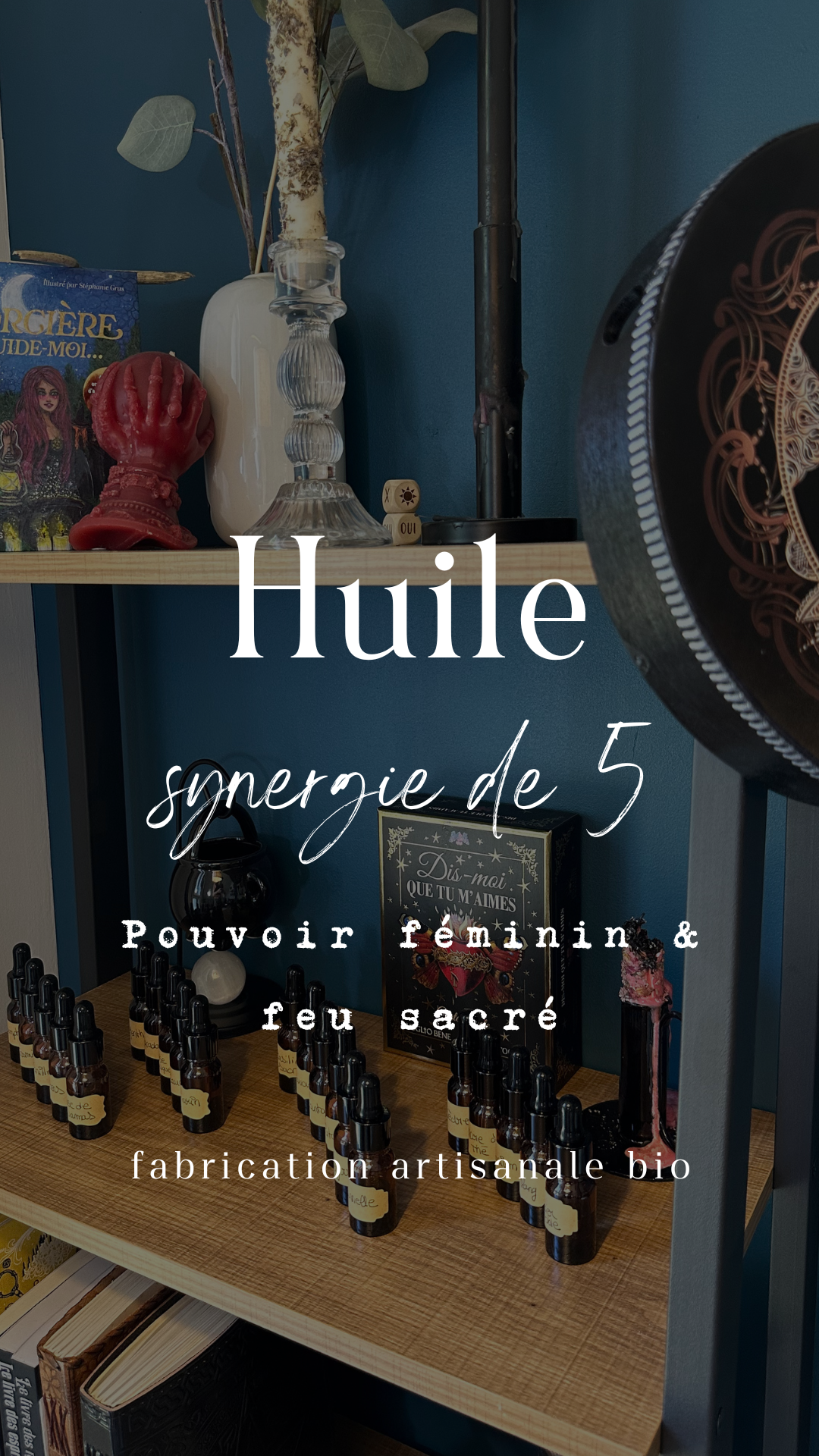 Synergie 5 huiles - Pouvoir Féminin & Feu Sacré - Roll-on 10 ml