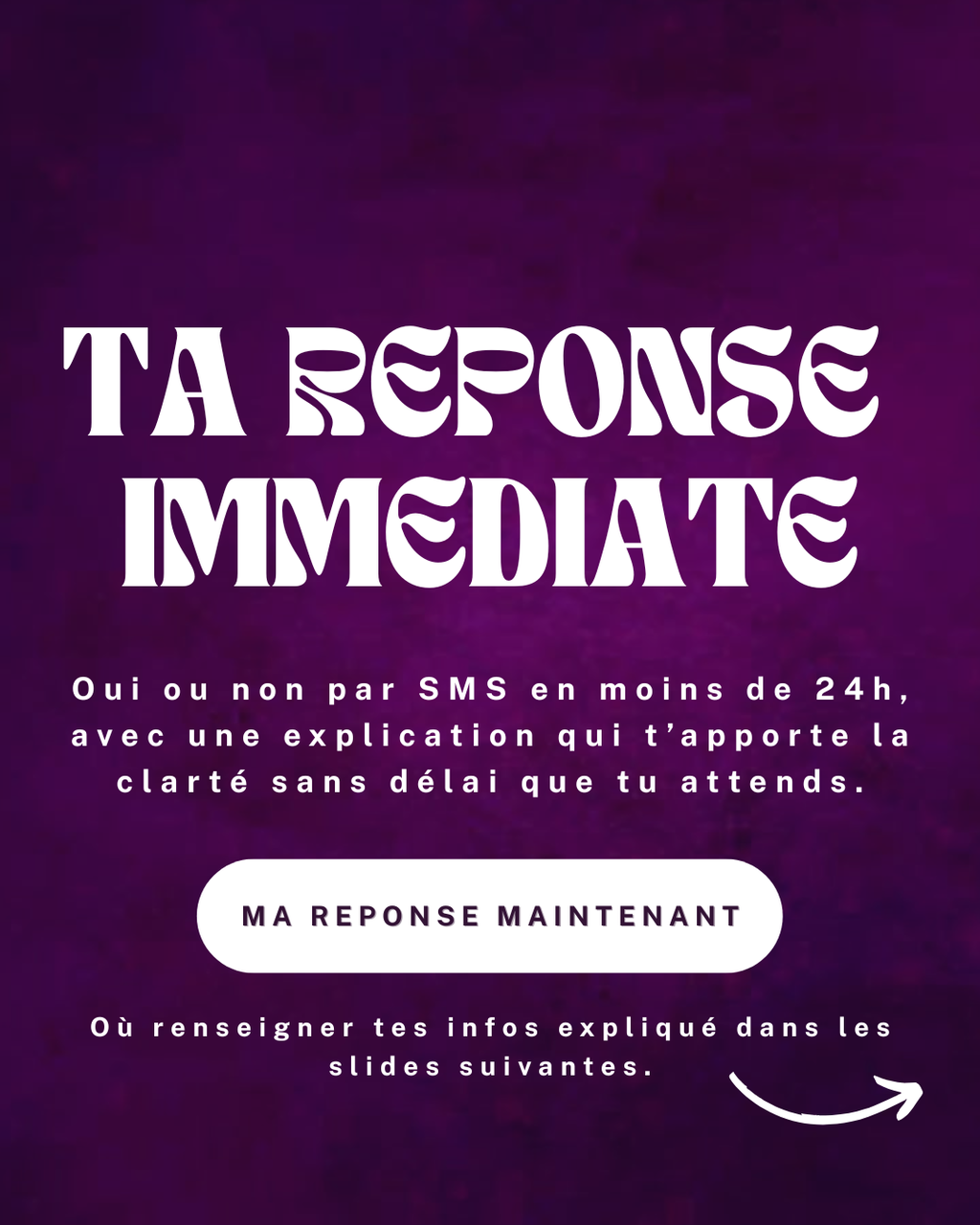 TA REPONSE  IMMEDIATE MOINS DE 24H du lundi au samedi par Alye