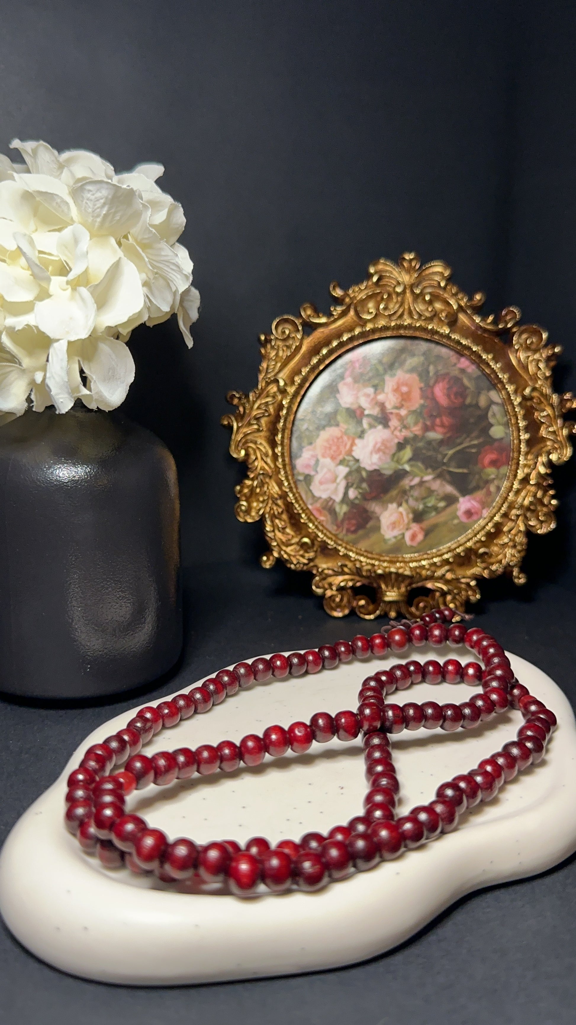 Mala en bois de rose - Méditation, harmonie et éveil