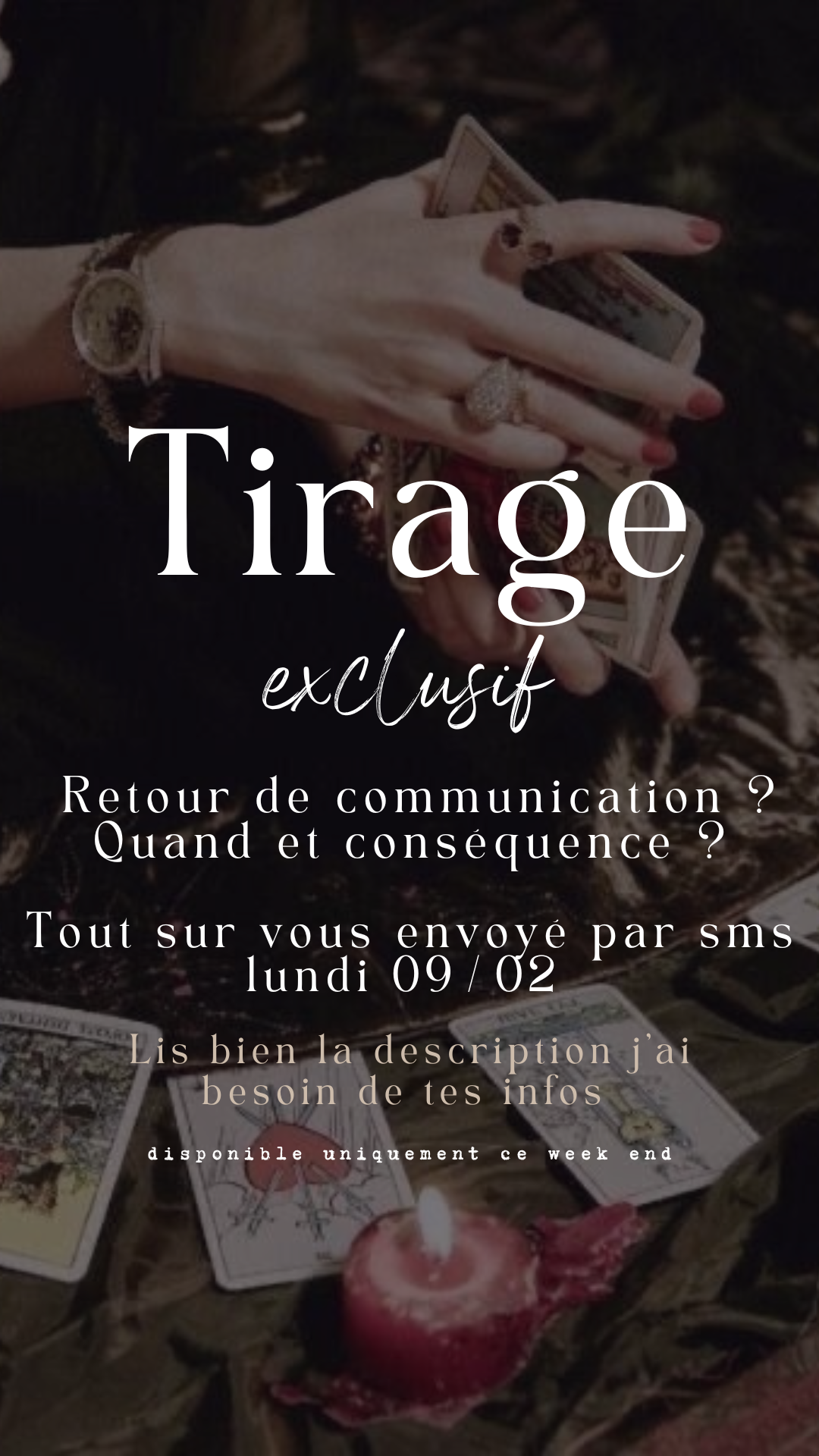 -25% Tirage exclusif Retour de communication ? Quand et conséquence ? Tirage envoyé lundi 09/02