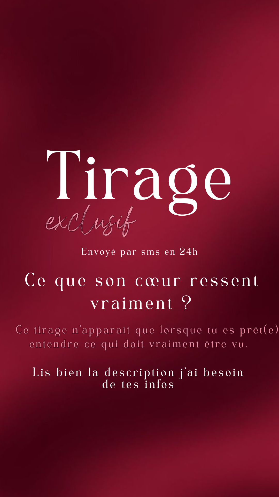 Tirages et soins exclusifs