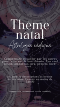 Ton thème natal astrologie védique - Envoyé en moins de 72h
