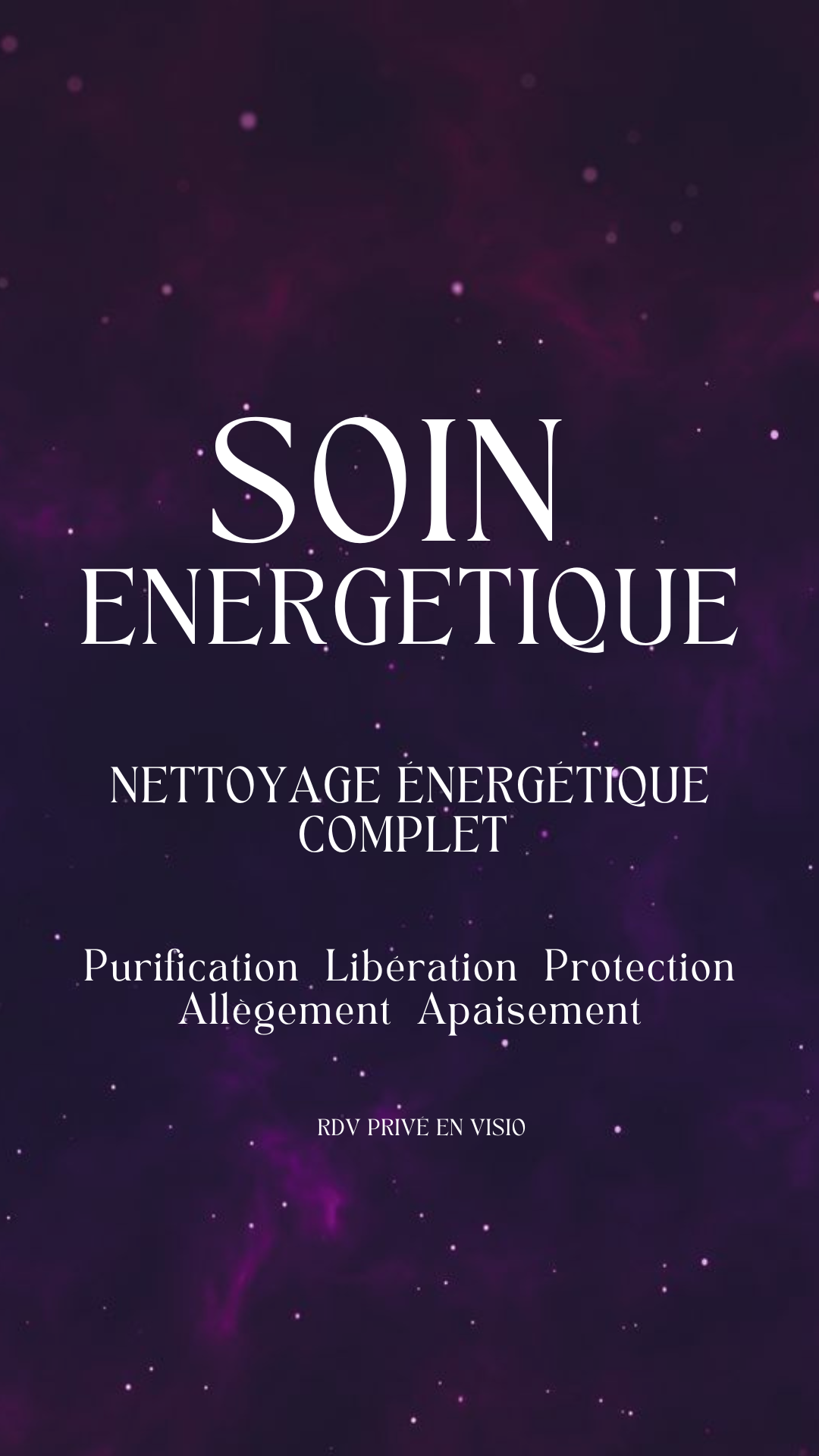 Soin NETTOYAGE ÉNERGÉTIQUE COMPLET