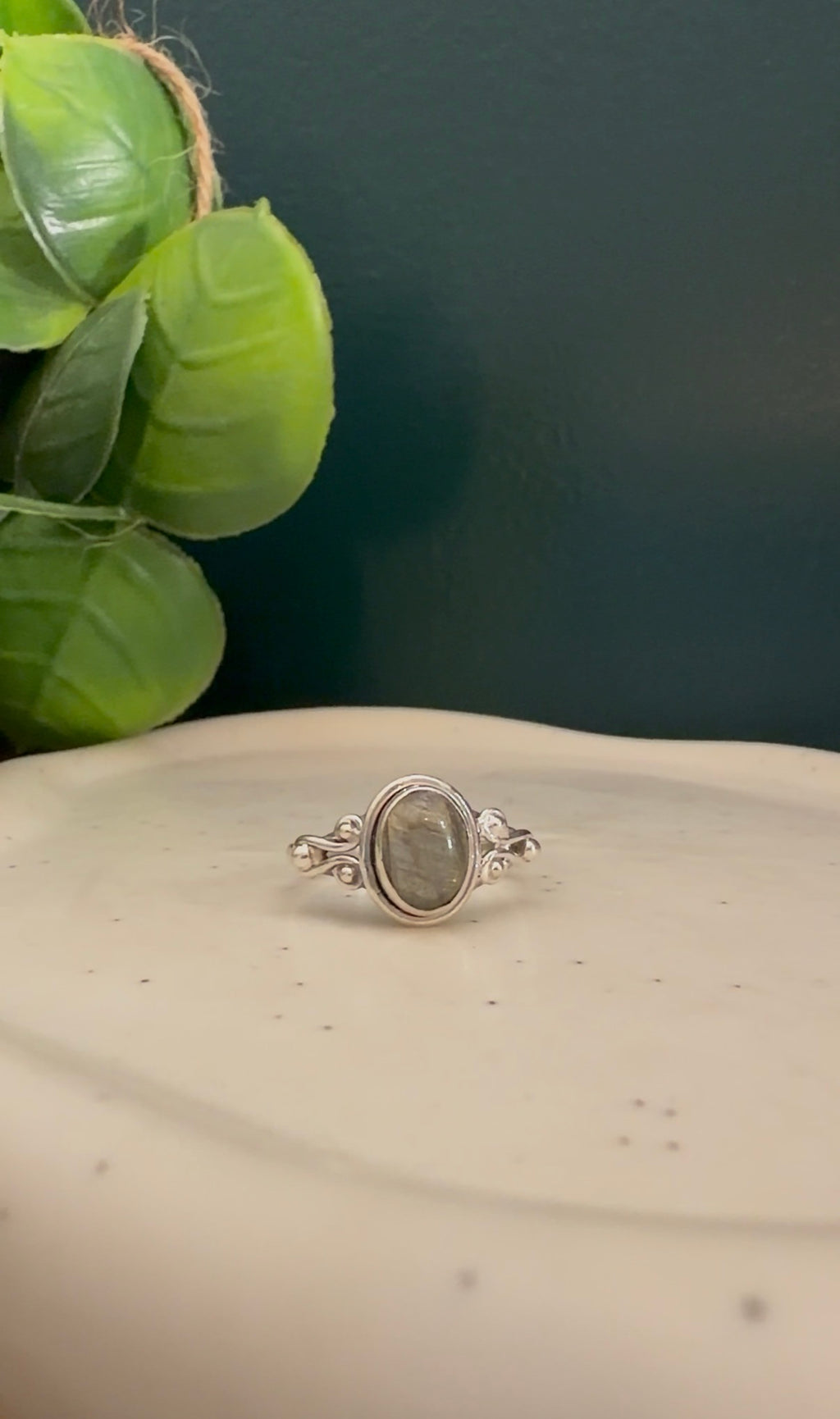 Bague Argent & Labradorite - Protection & Communication