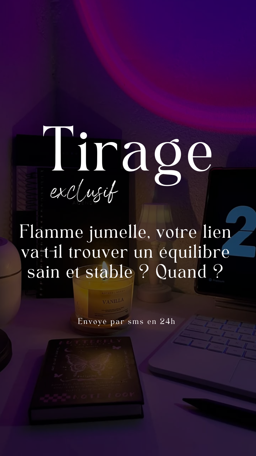 -25% Tirage exclusif Flamme jumelle, votre lien va-t-il trouver un équilibre sain et stable ? Quand ?  Envoyé en 24h