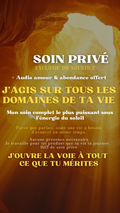 SOIN PRIVE TOUT CE QUE TU MÉRITES ENFIN DANS TA VIE (place limité)