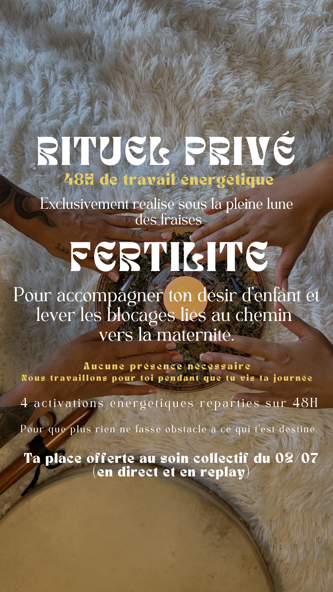 Rituel Privé 48h pleine lune - Fertilité (place limité)
