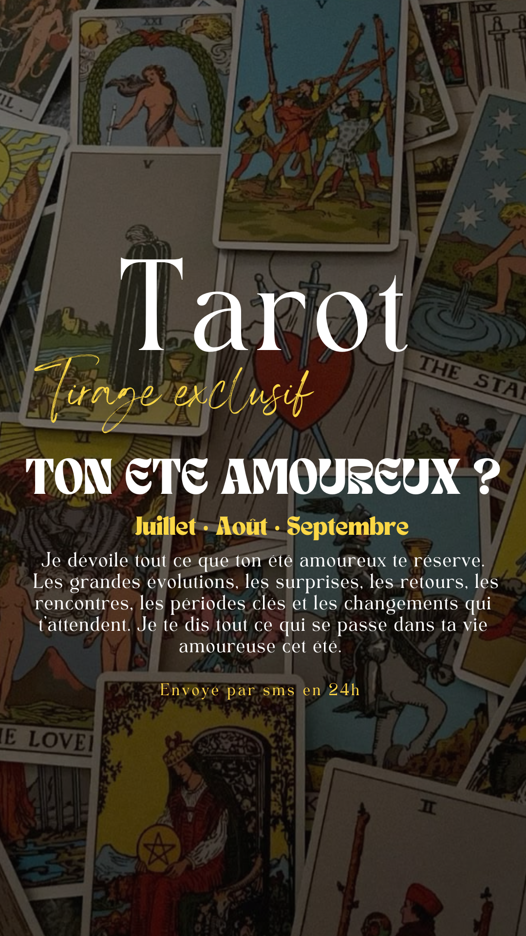-30% Tirage exclusif Tarot Ton été amoureux ? Envoyé en 24h