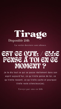 Tirage exclusif 24h EST-CE QU'IL / ELLE PENSE À TOI EN CE MOMENT ? Envoyé en 24h