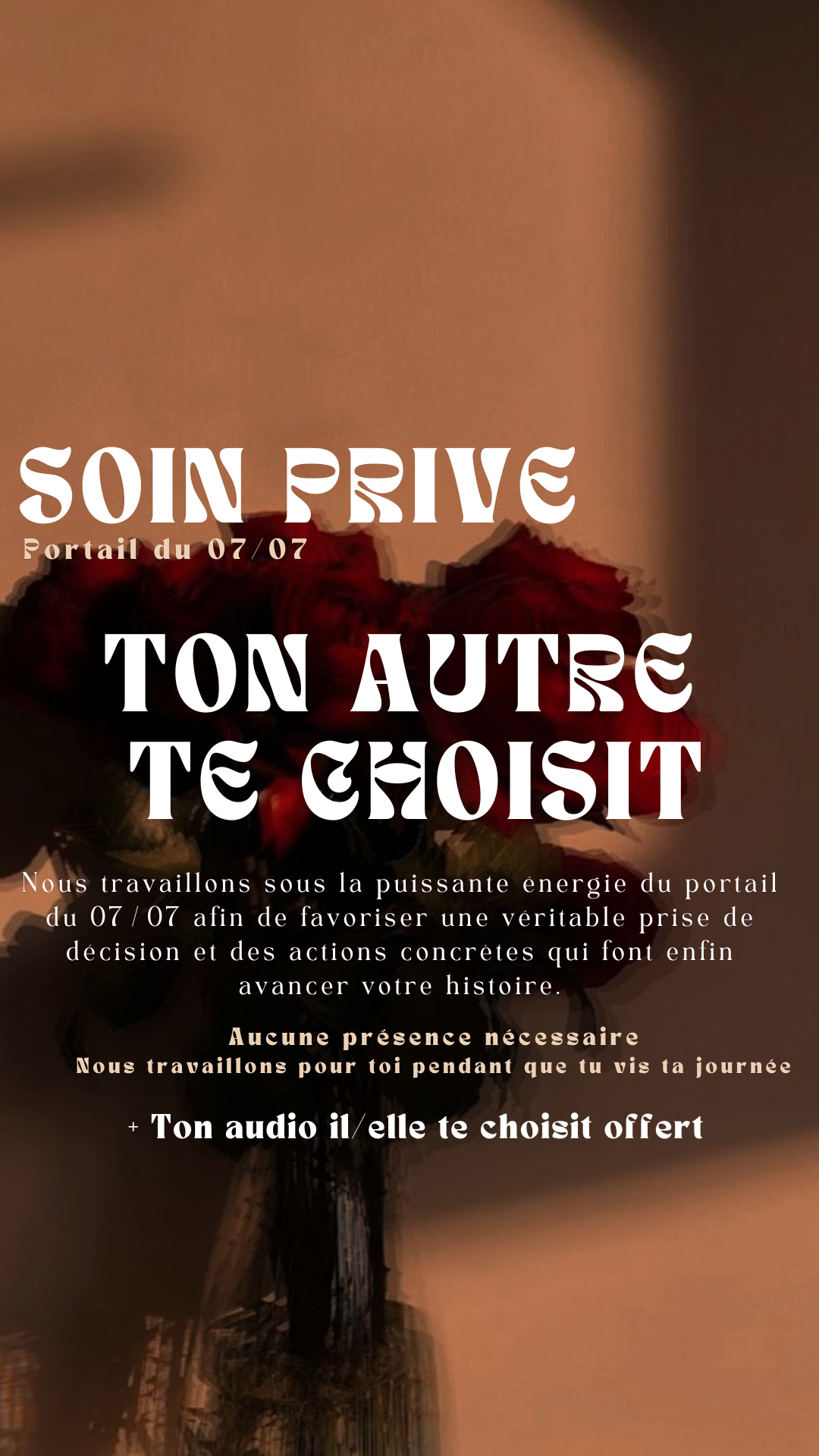 Soin privé exclusif du portail énergétique du 07/07 Ton autre te choisit ( place limité )