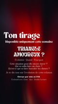 -25% Tirage exclusif Triangle amoureux ? Envoyé en 24h