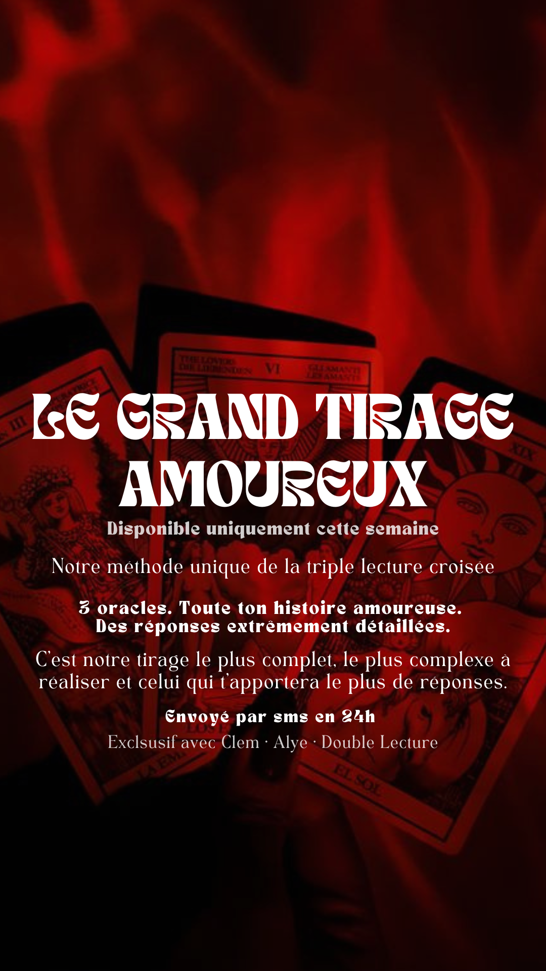 -25% Tirage exclusif LE GRAND TIRAGE AMOUREUX Envoyé en 24h