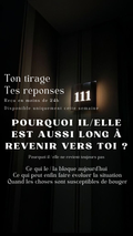 -30% Tirage exclusif Pourquoi il/elle est aussi long à revenir vers toi ? Envoyé en 24h