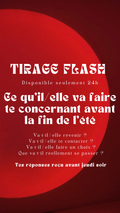 Dispo 24h Ce qu'il/elle va faire te concernant avant la fin de l'été Envoyé avant jeudi soir