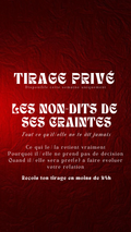 - 25% TIRAGE EXCLUSIF - LES NON-DITS DE SES CRAINTES Envoyé par sms en 24h