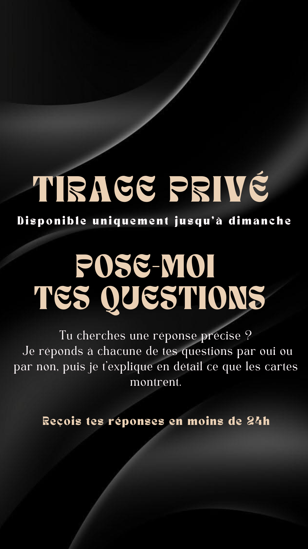 TIRAGE EXCLUSIF - Pose-moi tes questions Envoyé par sms en 24h