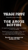 - 25% TIRAGE EXCLUSIF - Ton amour destiné par sms en 24h