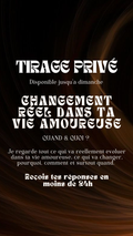 - 25% TIRAGE EXCLUSIF - Changement réel dans ta vie amoureuse, Quand et quoi ? par sms en 24h