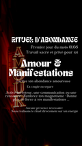 Rituel privé du premier jour du mois Abondance Amour & Manifestations (place limité)