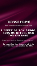 Tirage comment tes énergies ont évolué après un audio, un soin, un rituel ? Envoyé en moins de 48h
