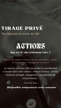 - 30% TIRAGE EXCLUSIF - COMMUNICATION Comment va-t-elle évoluer entre vous ? par sms en 24h