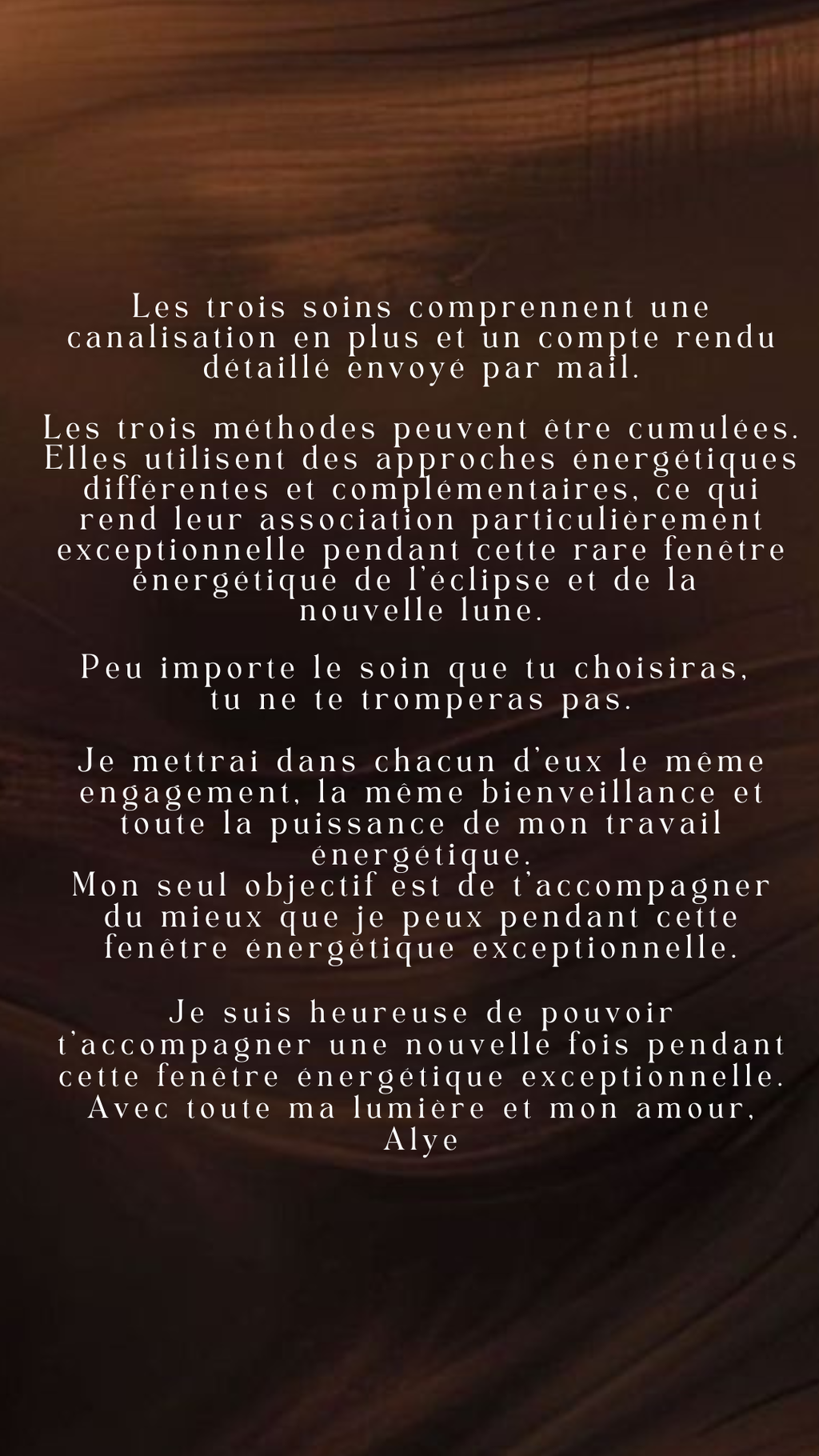 Soin essentiel Éclipse & Nouvelle Lune J'oriente le soin vers ce qui compte le plus pour toi Mercredi 12 (place très limité)