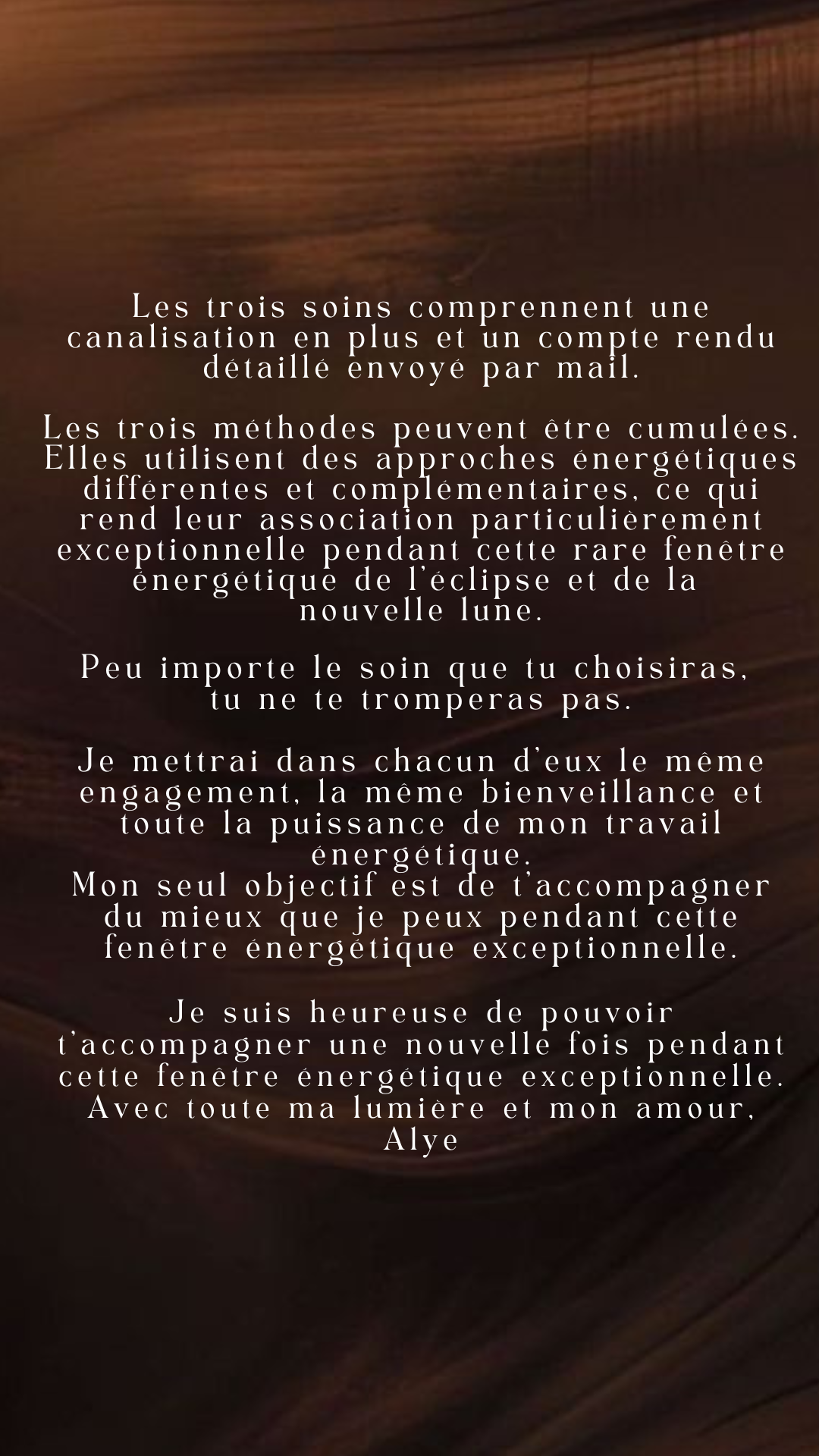 Soin essentiel Éclipse & Nouvelle Lune J'oriente le soin vers ce qui compte le plus pour toi Mercredi 12 (place très limité)