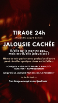 TIRAGE FLASH 24H JALOUSIE CACHÉE Jusqu’où l’idée de te voir avec quelqu’un d’autre peut-elle le/la faire réagir ? par sms en 24h