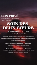 SOIN PRIVÉ SOIN DES DEUX CŒURS Je vous reconnecte l’un à l’autre (Place limité) réalisé jeudi 03.09