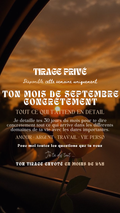 -30 % TIRAGE EXCLUSIF - Ton mois de septembre Tout ce qui t’attend concrètement par sms en 24h